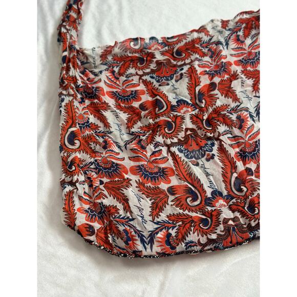 Free People Tote Bag Hobo Bohemian Boho Shopping Casual Floral Light Sustainable - Picture 3 of 6